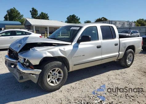 2001 Dodge Dakota Quad из США, поврежденный, VIN 1B7HL2AN71S237686